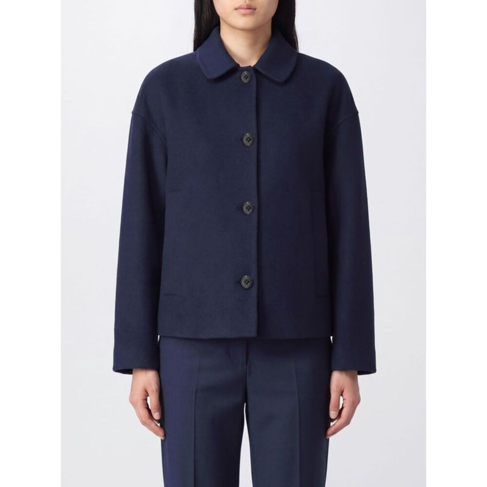 Marni Women Marni Single-Breasted Short Wool Coat With Classic Collar
